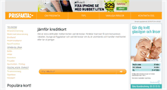 Desktop Screenshot of kontokort.prisfakta.se