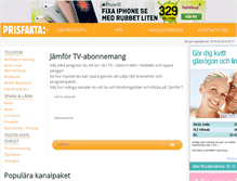 Tablet Screenshot of digitaltv.prisfakta.se